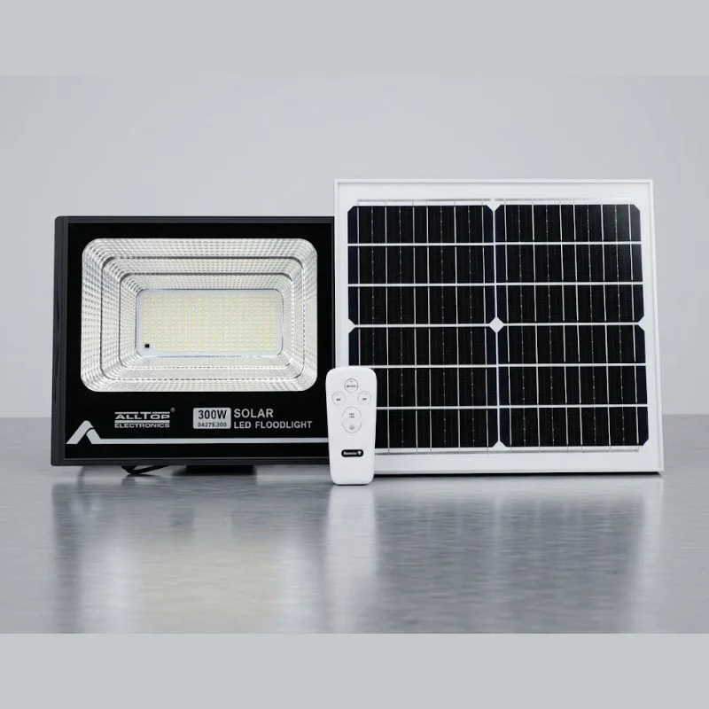 Buy Alltop 300W Solar Flood Light in Kenya for reliable outdoor security lighting. Ideal for homes, farms, parking areas, businesses, compounds and driveways.